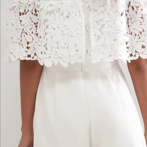 Love Triangle Bardot Lace Romper - Picture 3 of 4